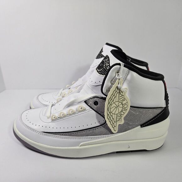 Nike Air Jordan 2 Retro White Python Sneakers OG DR8884-102 Mens 10.5 - Picture 1 of 8